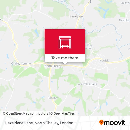 Hazeldene Lane, North Chailey map