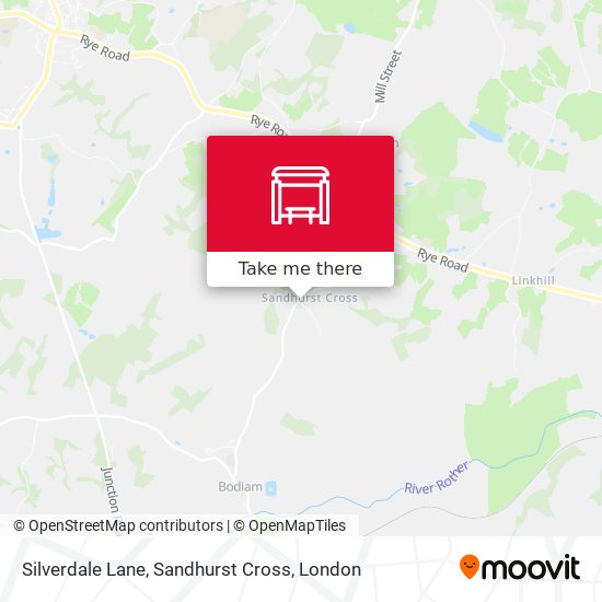 Silverdale Lane, Sandhurst Cross map