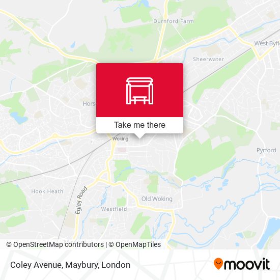 Coley Avenue, Maybury map