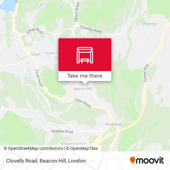 Clovelly Road, Beacon Hill map