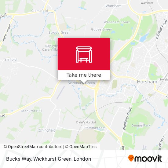 Bucks Way, Wickhurst Green map