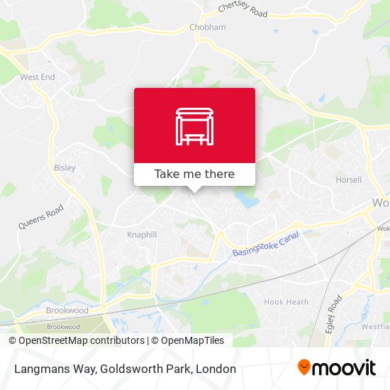 Langmans Way, Goldsworth Park map
