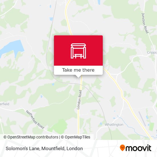 Solomon's Lane, Mountfield map