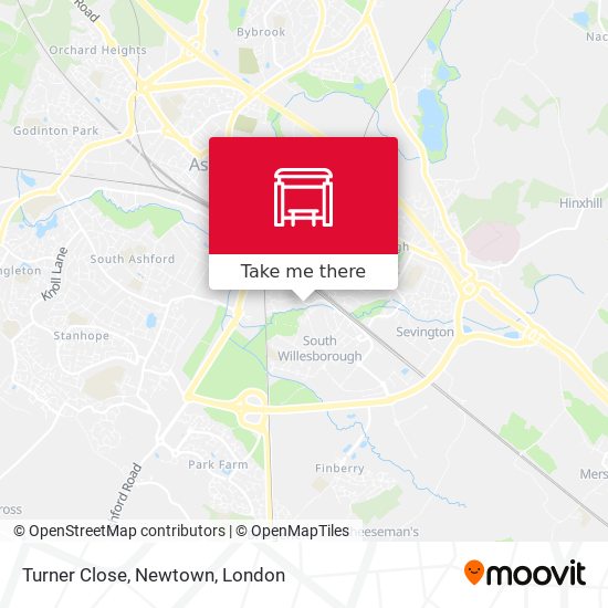 Turner Close, Newtown map