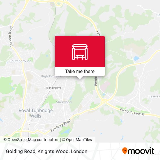 Golding Road, Knights Wood map