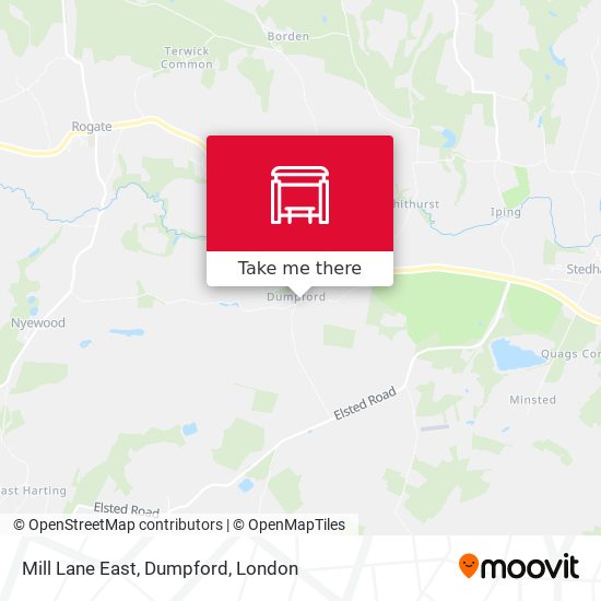 Mill Lane East, Dumpford map