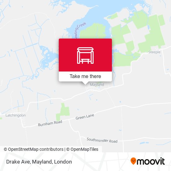 Drake Ave, Mayland map