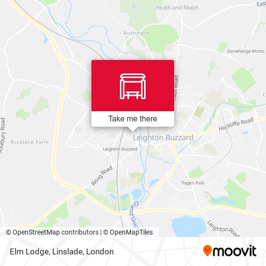 Elm Lodge, Linslade map