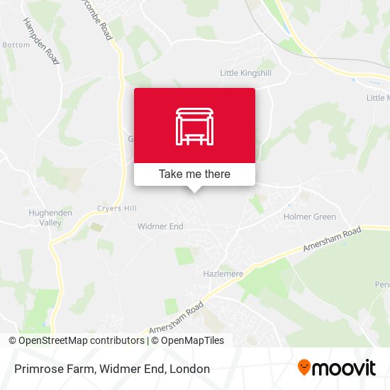 Primrose Farm, Widmer End map