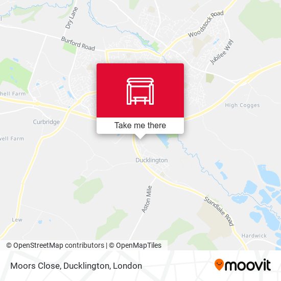 Moors Close, Ducklington map