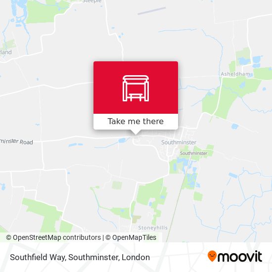Southfield Way, Southminster map