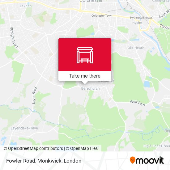 Fowler Road, Monkwick map