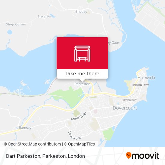 Dart Parkeston, Parkeston map