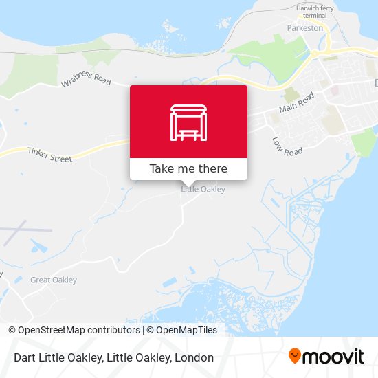 Dart Little Oakley, Little Oakley map