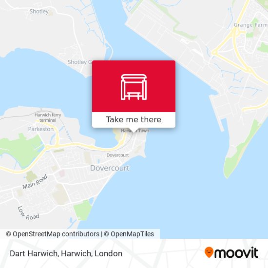 Dart Harwich, Harwich map