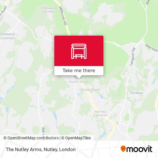 The Nutley Arms, Nutley map
