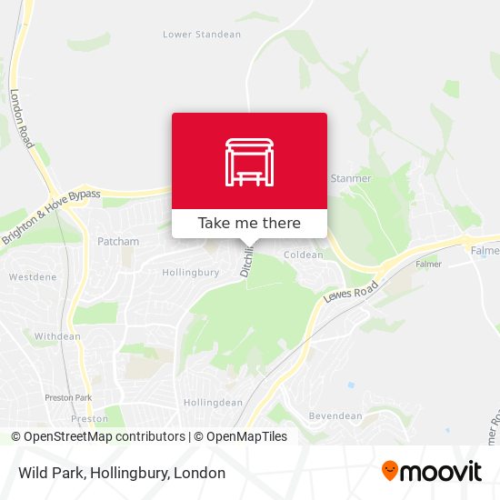 Wild Park, Hollingbury map