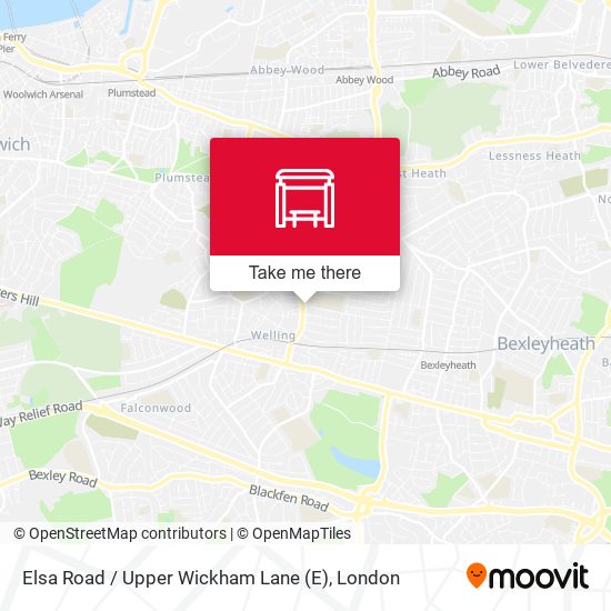 Elsa Road / Upper Wickham Lane map