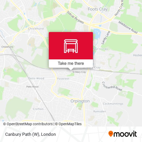Canbury Path (W) map