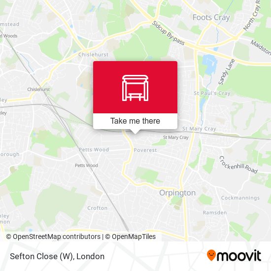 Sefton Close (W) map