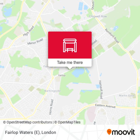 Fairlop Waters (E) map