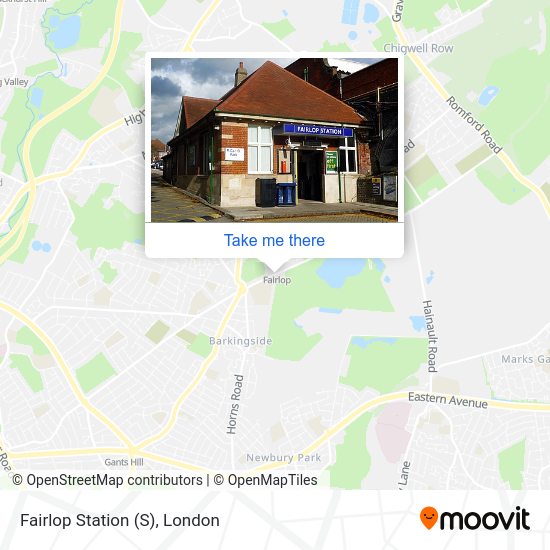 Fairlop Station map