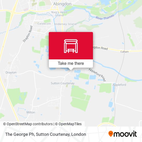 The George Ph, Sutton Courtenay map