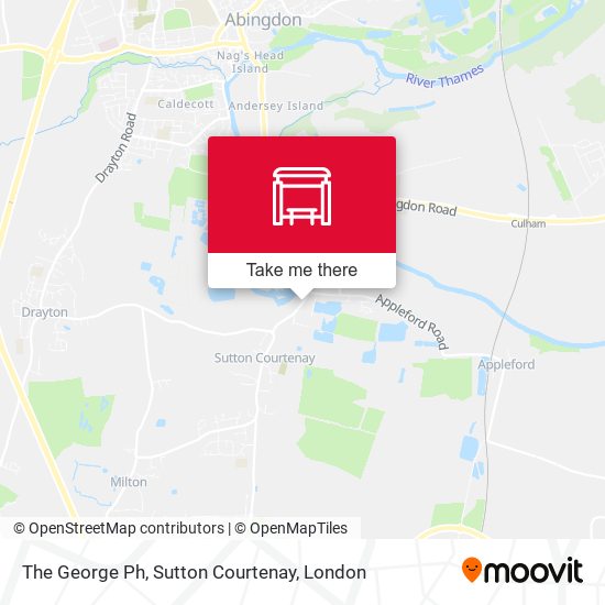 The George Ph, Sutton Courtenay map