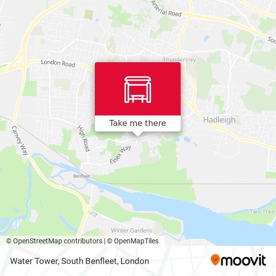 Water Tower, South Benfleet map