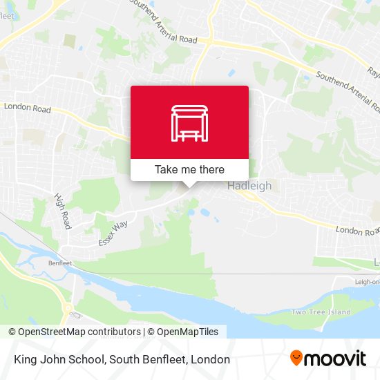 King John School, South Benfleet map