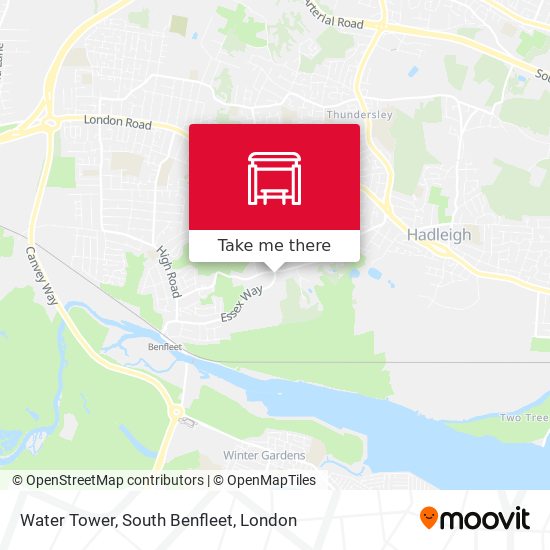 Water Tower, South Benfleet map