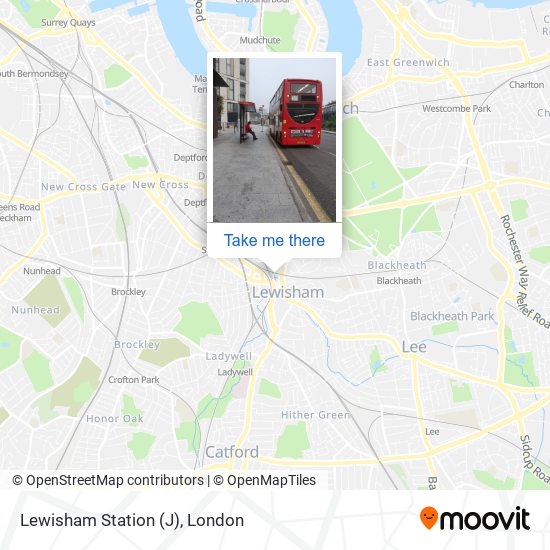 Lewisham Station (J) map