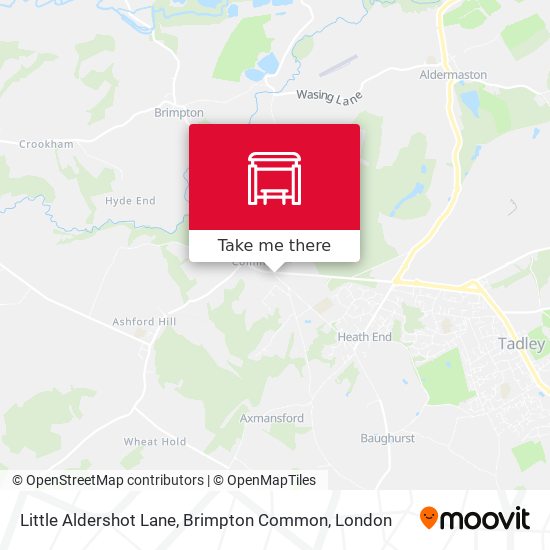 Little Aldershot Lane, Brimpton Common map