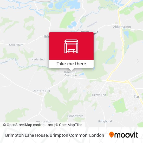 Brimpton Lane House, Brimpton Common map
