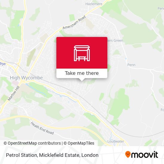 Petrol Station, Micklefield Estate map