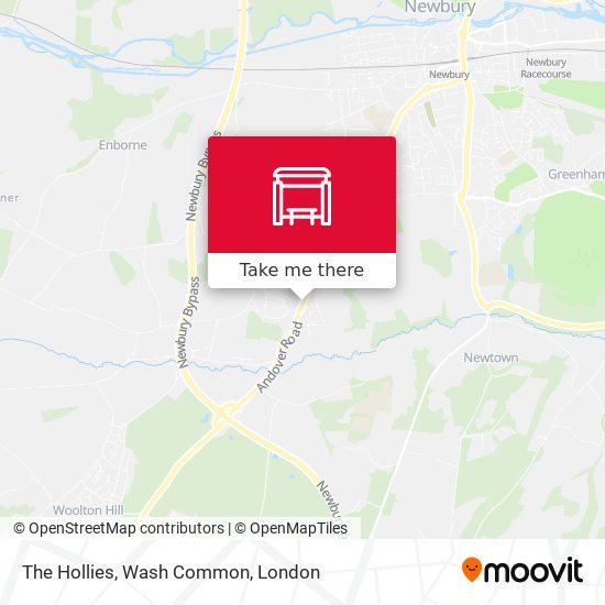 The Hollies, Wash Common map