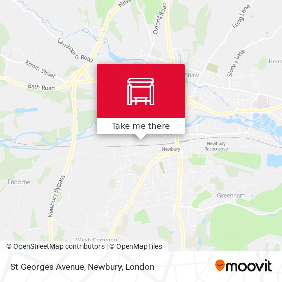 St Georges Avenue, Newbury map