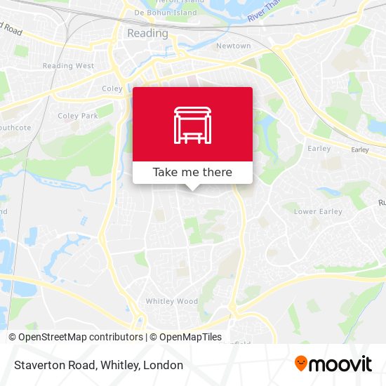 Staverton Road, Whitley map