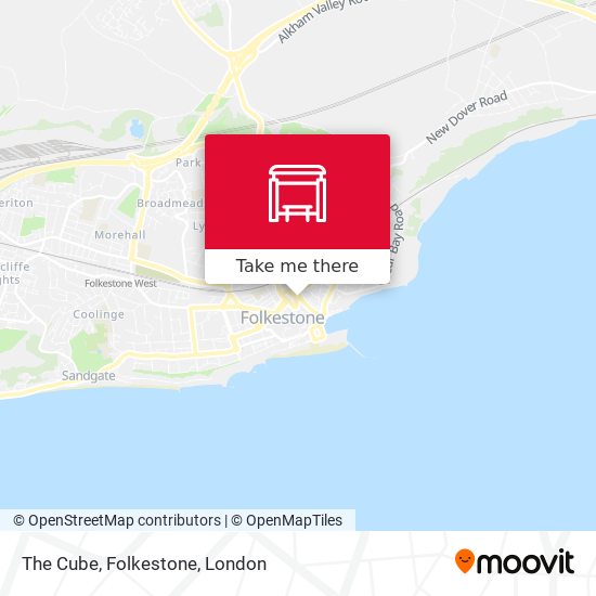 The Cube, Folkestone map