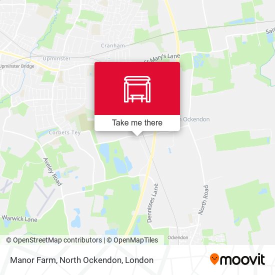 Manor Farm, North Ockendon map