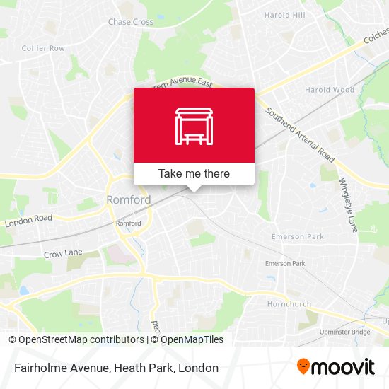 Fairholme Avenue, Heath Park map