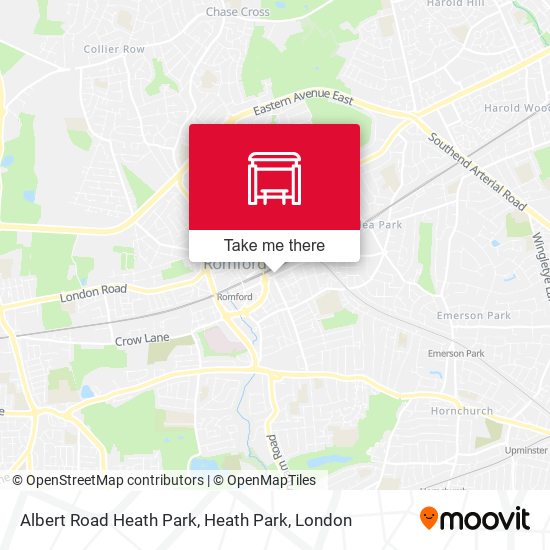 Albert Road Heath Park, Heath Park map