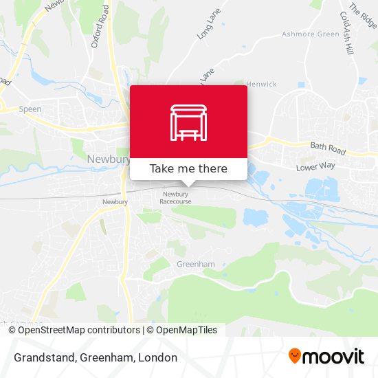 Grandstand, Greenham map