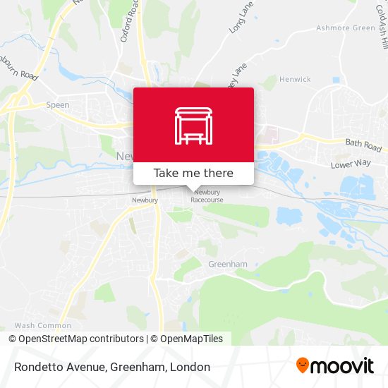 Rondetto Avenue, Greenham map