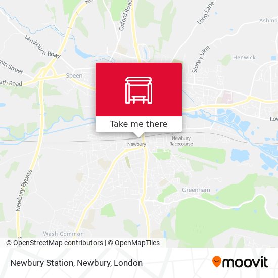Newbury Station, Newbury map