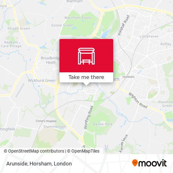 Arunside, Horsham map
