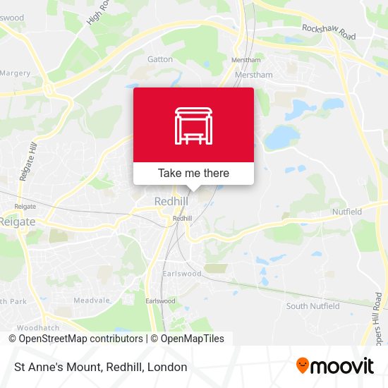 St Anne's Mount, Redhill map