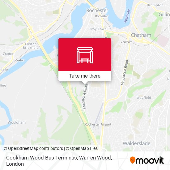 Cookham Wood Bus Terminus, Warren Wood map