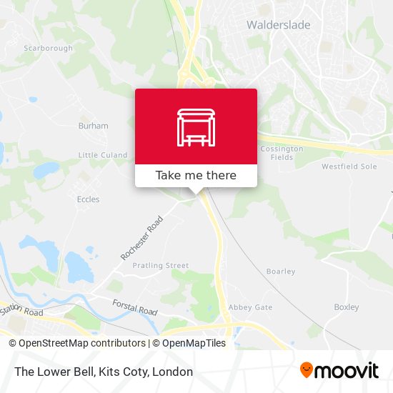 The Lower Bell, Kits Coty map
