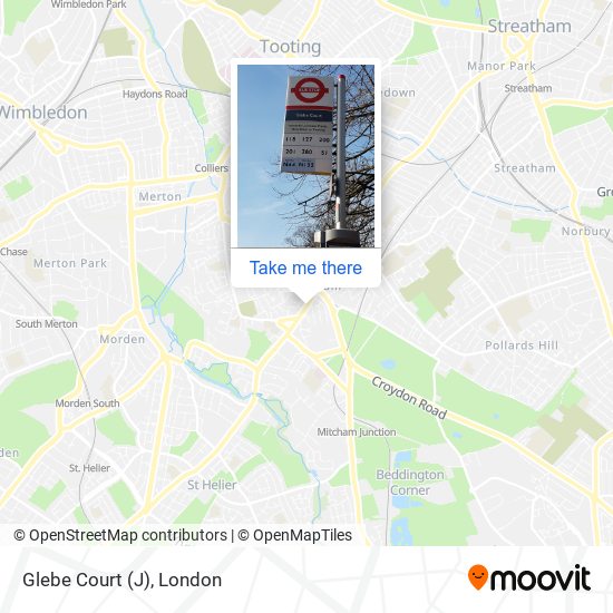 Glebe Court (J) map